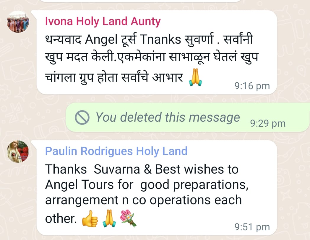 Holy Land Tour 2023 Angel Tours Travels Testimonials - 2