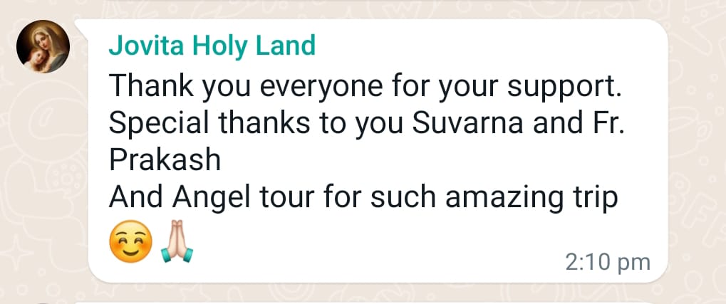 Holy Land Tour 2023 Angel Tours Travels Testimonials - 4